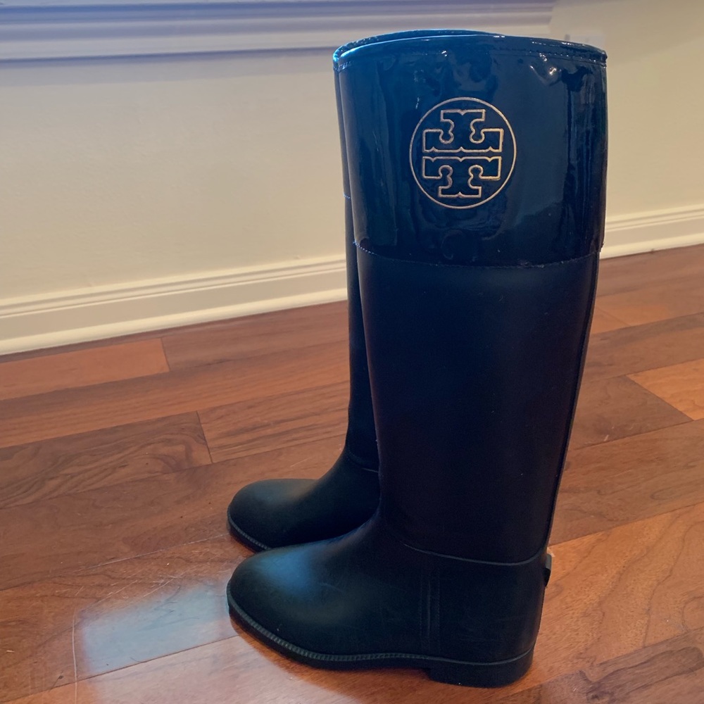 Tory Burch tall rain boots